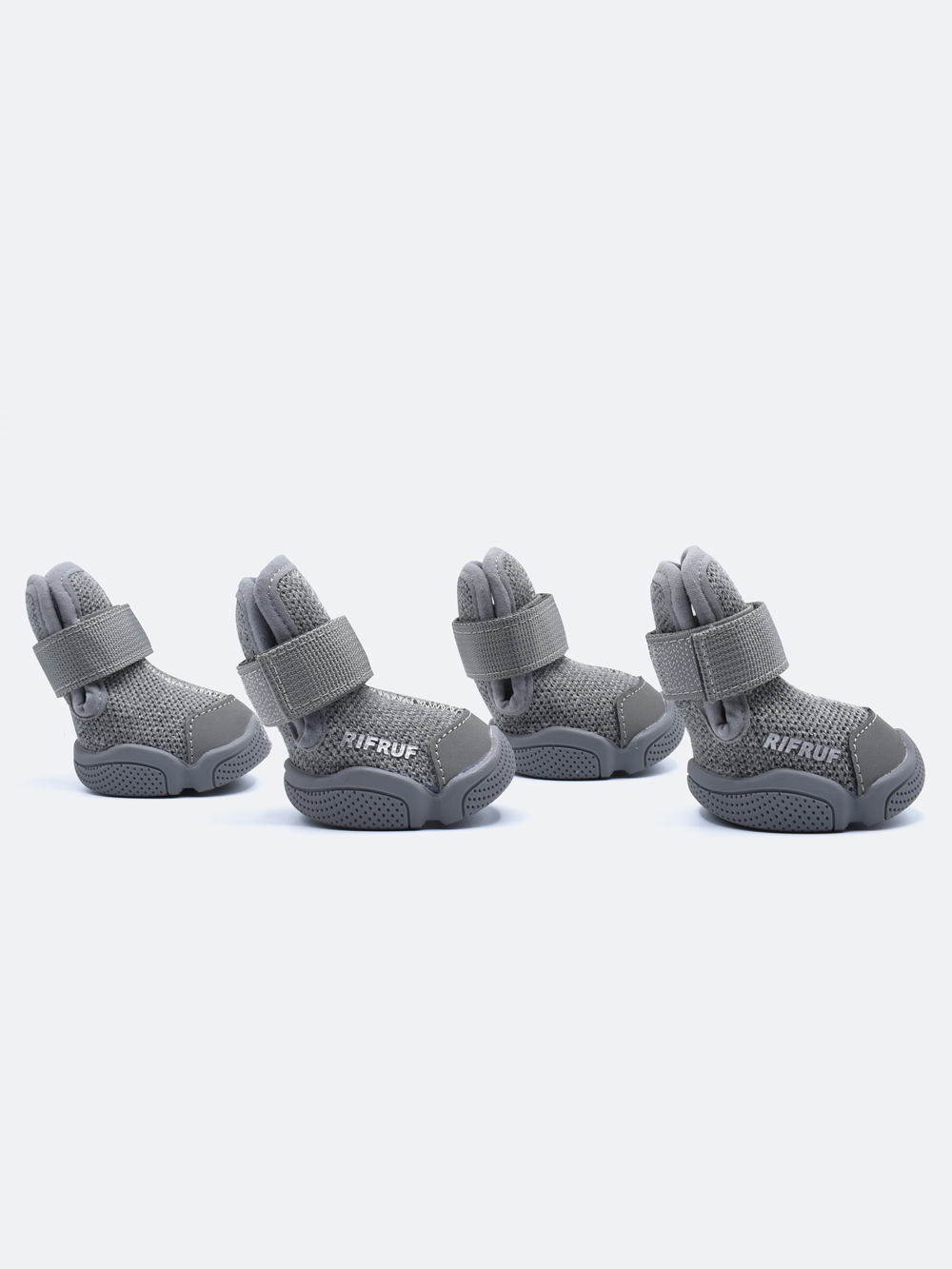 Wool RIFRUF Caesar 1 Dog Shoes Four Pieces in White Studio Background