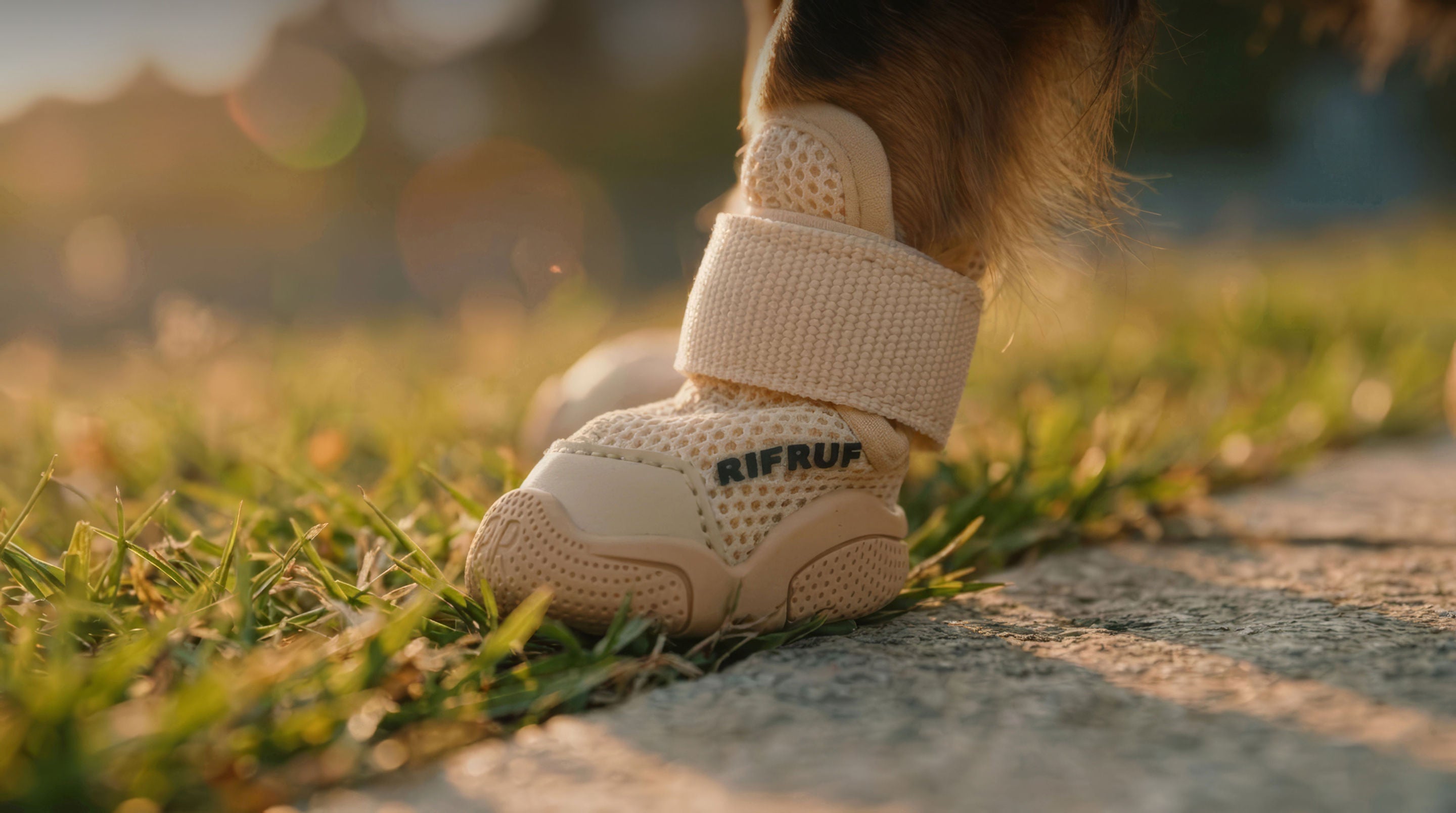 RIFRUF ドッグシューズ ベージュ RIFRUF | Designer Dog Shoes & Dog Booties for Sneakerheads